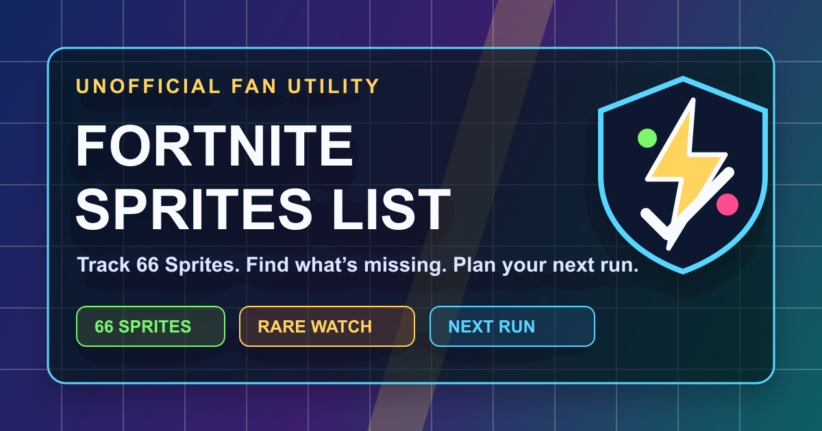 Fortnite Sprites List & Tracker - Checklist, Abilities, How to Get